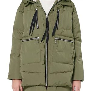 Orolay Women's Thickened Down Jacket- Green (M)